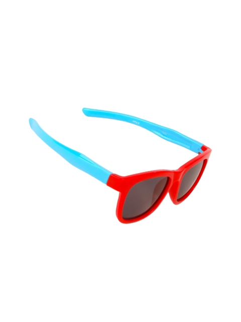 

Spiky Unisex Kids Black Lens & Red Wayfarer Sunglasses with UV Protected Lens