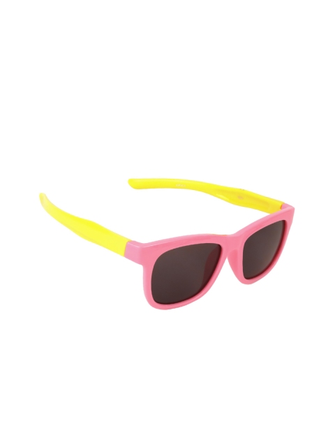 

Spiky Unisex Kids Black Lens & Pink Wayfarer Sunglasses with UV Protected Lens