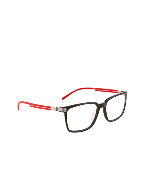 

Ted Smith Unisex Black & Red Full Rim Rectangle Frames TSL-8018_C3-Black