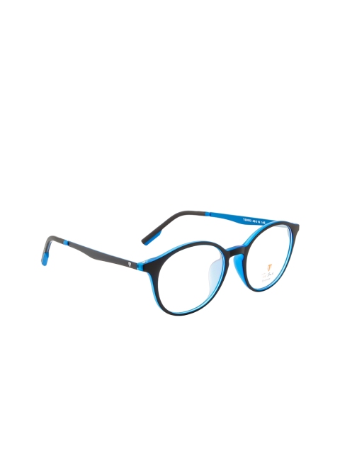 

Ted Smith Unisex Blue & Black Full Rim Round Frames C3-Blue