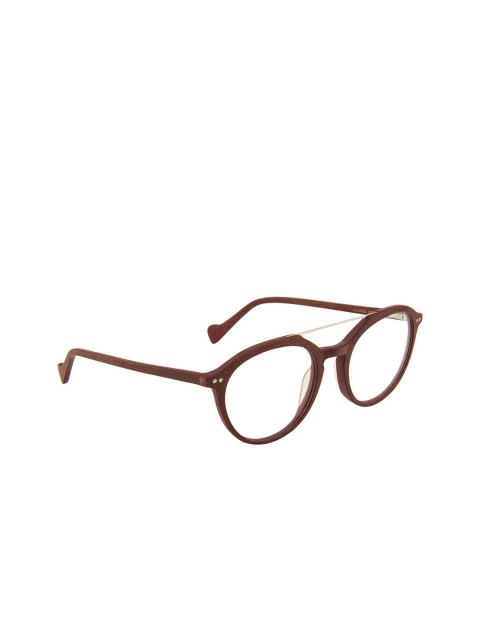 

Ted Smith Unisex Brown Full Rim Aviator Frames