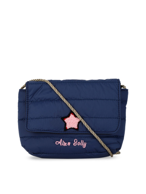 

Allen Solly Junior Navy Blue Structured Sling Bag