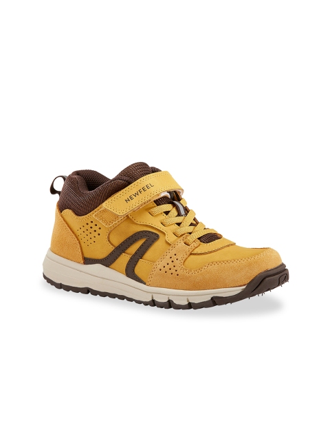 

Newfeel By Decathlon Unisex Kids Yellow Walking Non-Marking Shoes