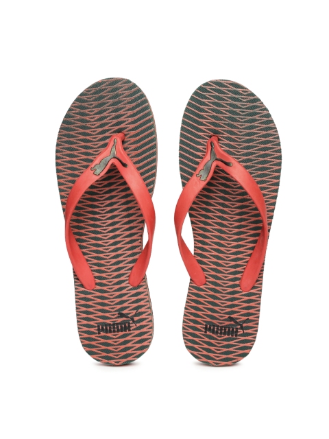 

PUMA Men Red & Green Luca Graphic IDPPrinted Graphic Flip-Flops