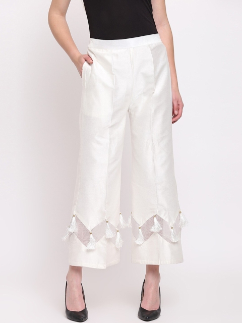 

RIVI Women Off White Palazzos