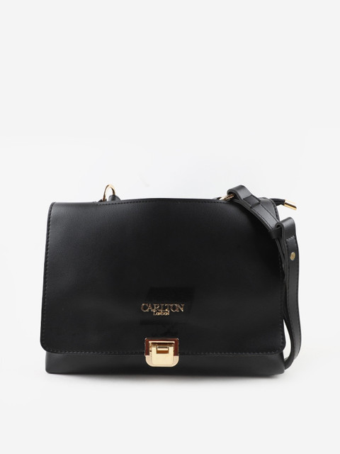

Carlton London Black Structured Sling Bag
