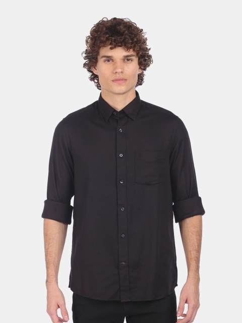 

Arrow Sport Men Black Pure Cotton Casual Shirt