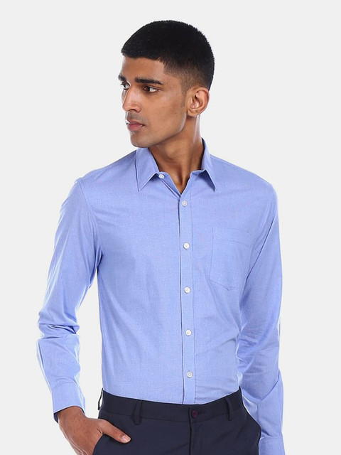 

Excalibur Men Blue Regular Fit Formal Shirt