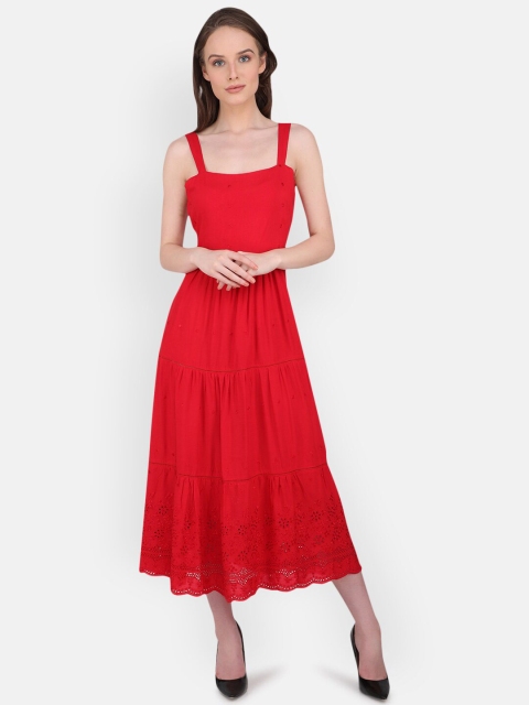 

MARC LOUIS Red Midi Dress