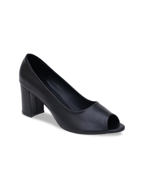 

Sherrif Shoes Woman Black Peep Toes