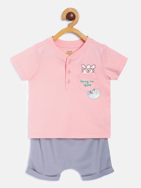 

MINI KLUB Boys Pink Checked Top with Capris