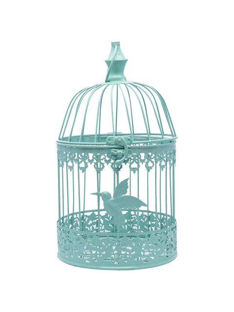 

MARKET99 Turquoise Blue Decorative Iron Planter