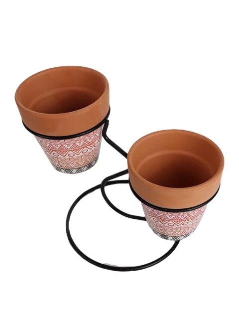 

MARKET99 Multicoloured Printed Ceramic Table Planter, Multi