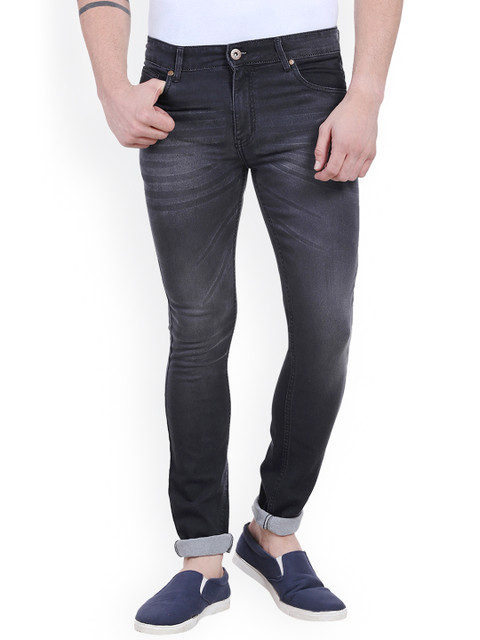 

High Star Men Black Slim Fit Stretchable Jeans