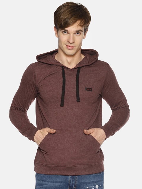 

IMPACKT Men Brown Hooded Sweatshirt
