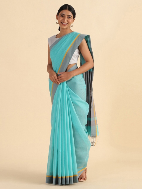 

Taneira Violet & Grey Silk Cotton Saree