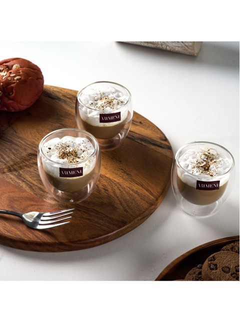 

THE ARTMENT Set Of 4 Transparent Solid Water Glasses