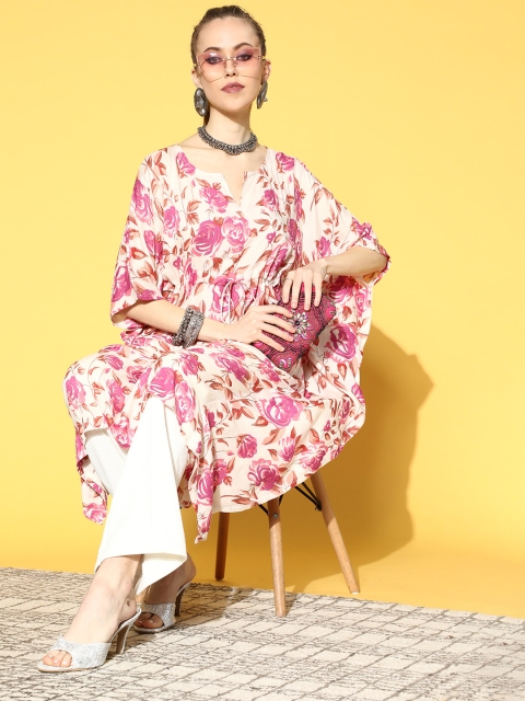 

Nayo Beautiful Off-White Cotton Kaftan Kurta