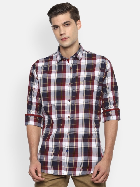 

Van Heusen Sport Men Grey Slim Fit Checked Cotton Casual Shirt