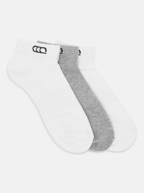 

Ajile by Pantaloons Men Set of 3 White & Grey Ankle-Length Socks