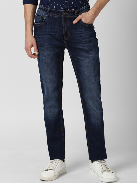 

Peter England Casuals Men Navy Blue Slim Fit Heavy Fade Jeans