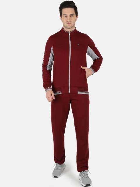 

Monte Carlo Men Maroon Solid TrackSuit