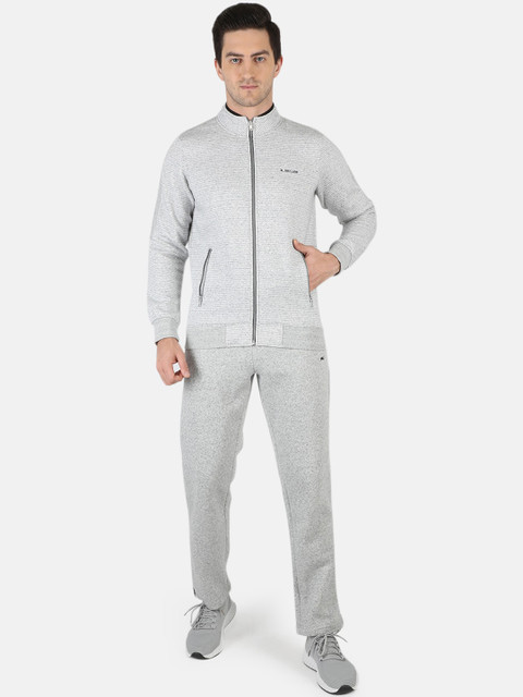 

Monte Carlo Men Grey Solid Track Suit