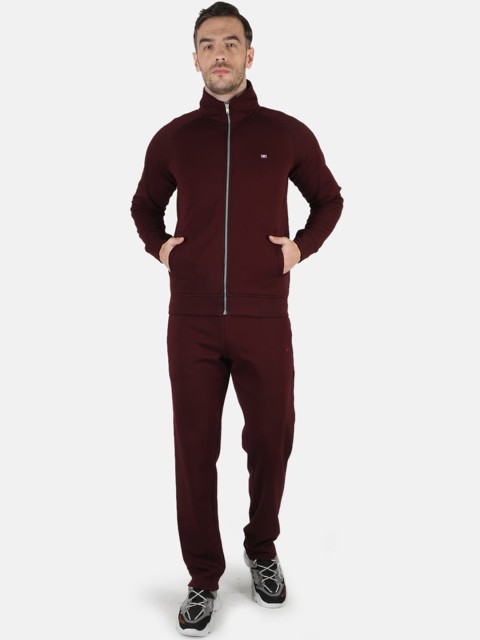 

Monte Carlo Men Maroon Solid Track Suit