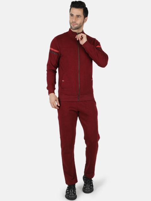 

Monte Carlo Men Maroon Solid Tracksuit