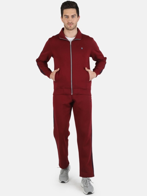 

Monte Carlo Men Maroon Solid Track Suit