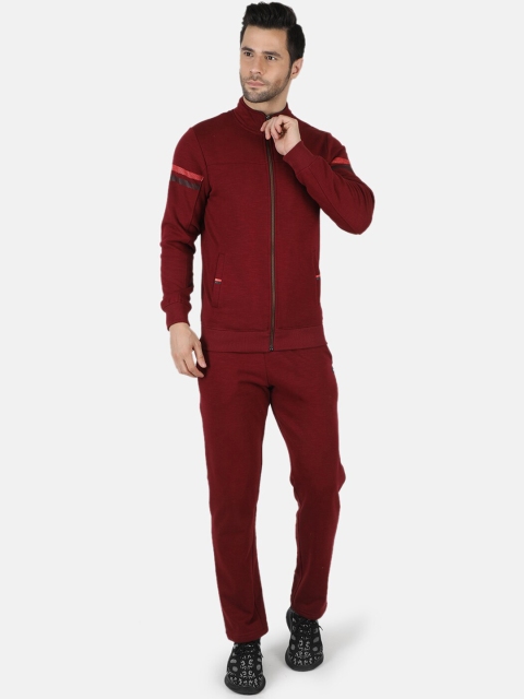 

Monte Carlo Men Maroon Solid Track Suit
