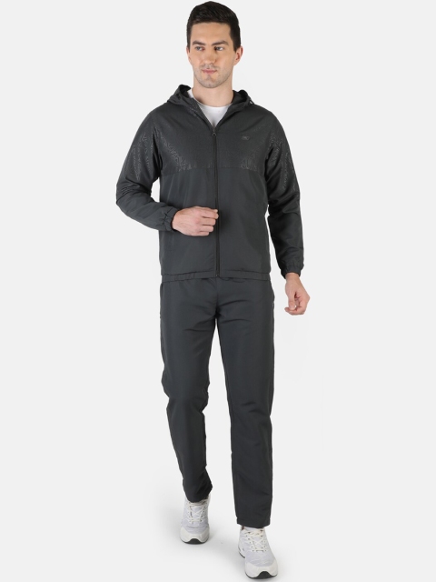 

Monte Carlo Men Grey Solid Hooded Tracksuit