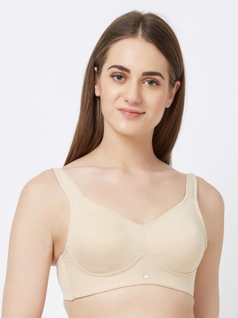 

Soie Beige Solid Minimizer Bra