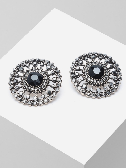 

AVANT-GARDE PARIS Black Circular Studs