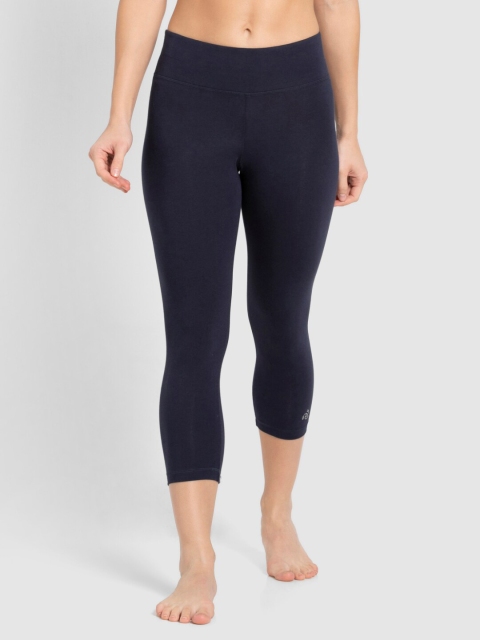 

Jockey Women Navy Blue Sports Capris