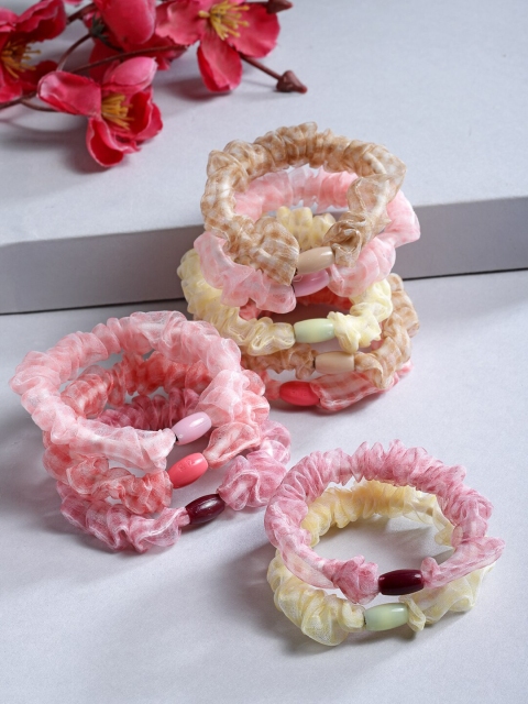 

Stoln Girls Multi Color Set Of 10 Embellished Ponytail Holders