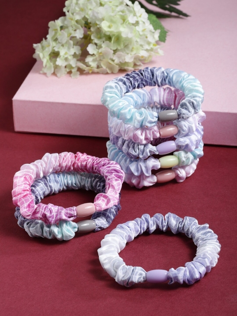 

Stoln Girls Multicoloured Set of 8 Ponytail Holders, Multi