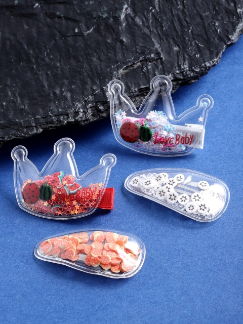 

Stoln Girls Multicoloured Set of 4 Embellished Hair Accessory Set, Multi