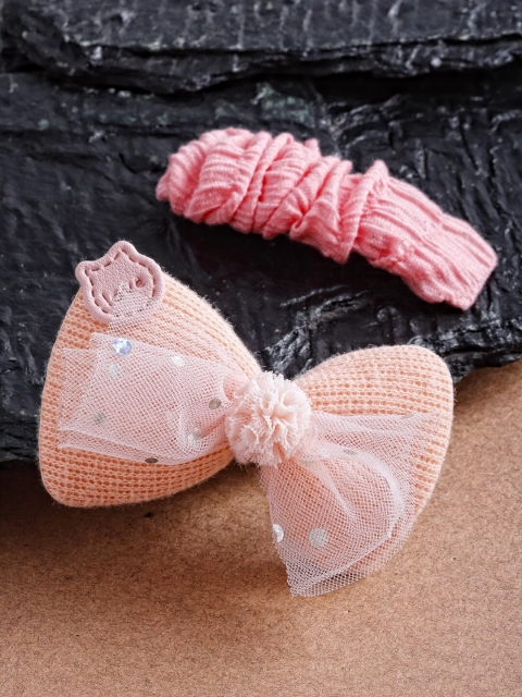 

Stoln Girls Pink Set of 2 Embellished Hair Accessory Set
