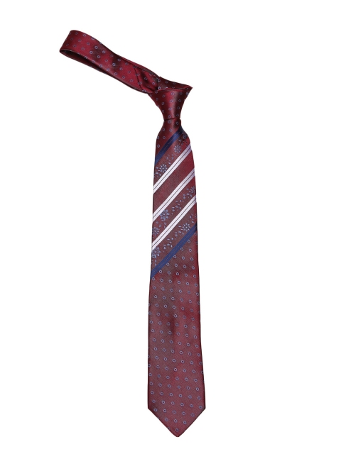 

ELLIS Men Blue & Maroon Printed Ascot Tie