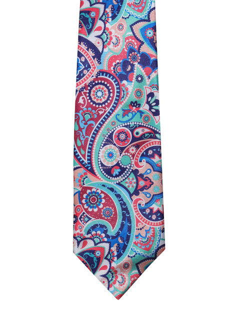 

ELLIS Men Blue & Red Printed Broad Tie