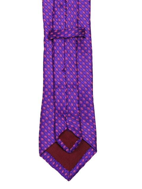 

ELLIS Men Purple & Pink Woven Design Broad Tie
