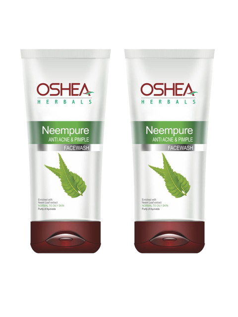 

Oshea Herbals Set of 2 Neempure Anti Acne & Pimple Face Wash 120 g each, White