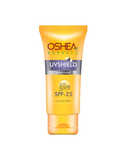 

Oshea Herbals UV Shield Sunscreen SPF 25 Fairness Lotion with Licorice Extract 120 g, Mustard