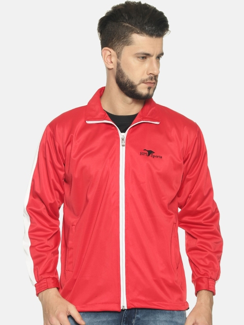 

HPS Sports Men Red Lightweight Running Sporty Jacket
