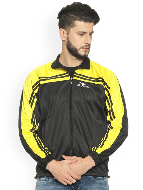 

HPS Sports Men Black Lightweight Crop Running Sporty Jacket