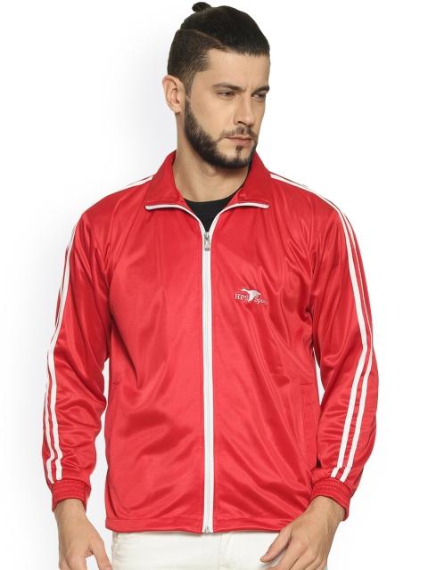 

HPS Sports Men Red Lightweight Crop Running Tailored Jacket