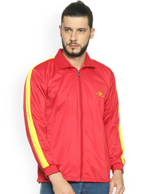 

HPS Sports Men Red Lightweight Crop Running Sporty Jacket
