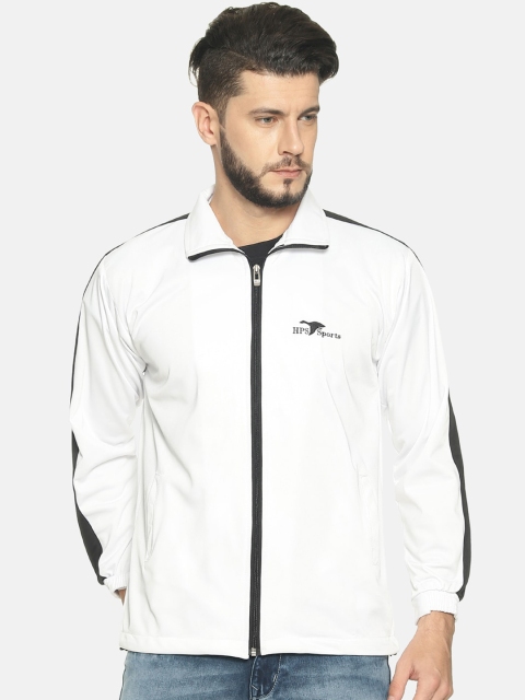 

HPS Sports Men White Lightweight Running Sporty Jacket
