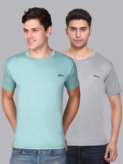 

Obaan Men Green 2 Dri-FIT Training or Gym T-shirt